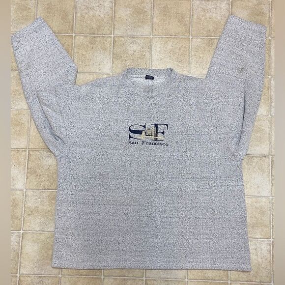 SF Other - SF San Francisco Made In USA Gray Crewneck Sweater Size XXL